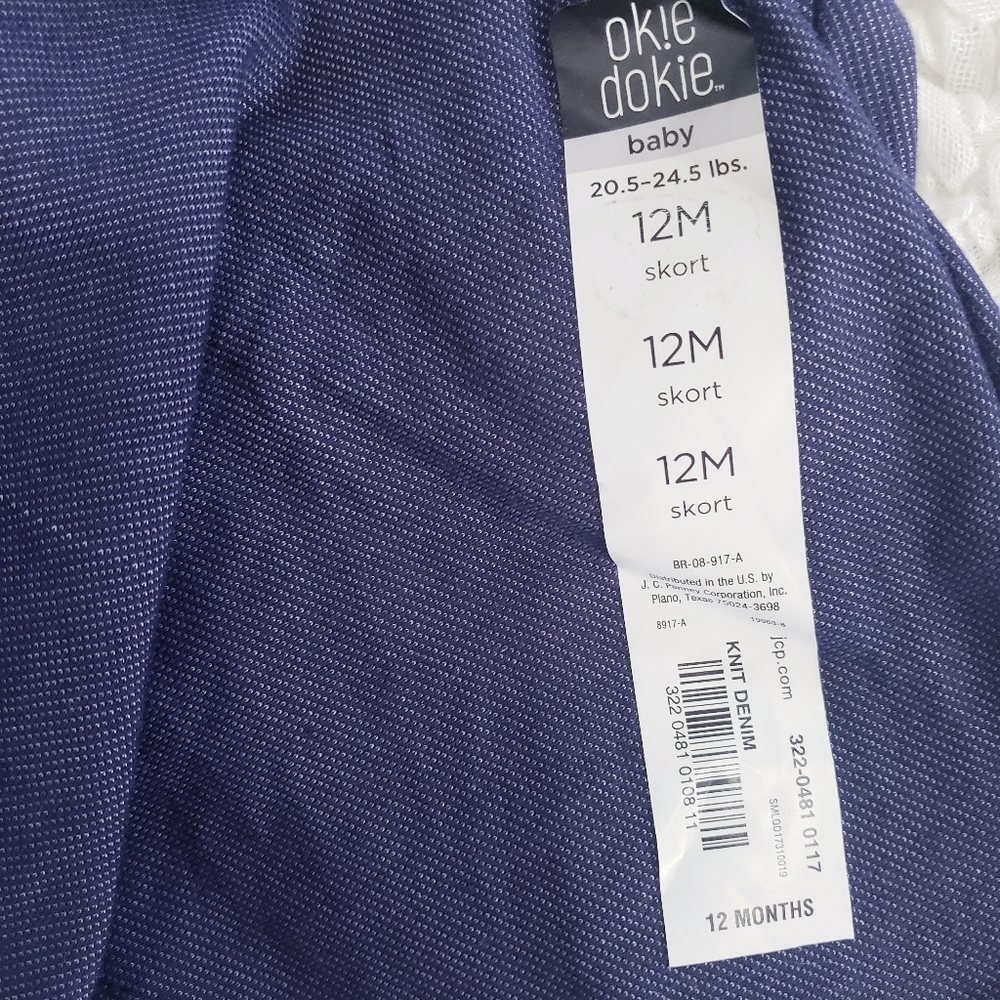 4/$20 🆕️ Baby Girl Skort Size 12 months - Picture 4 of 4